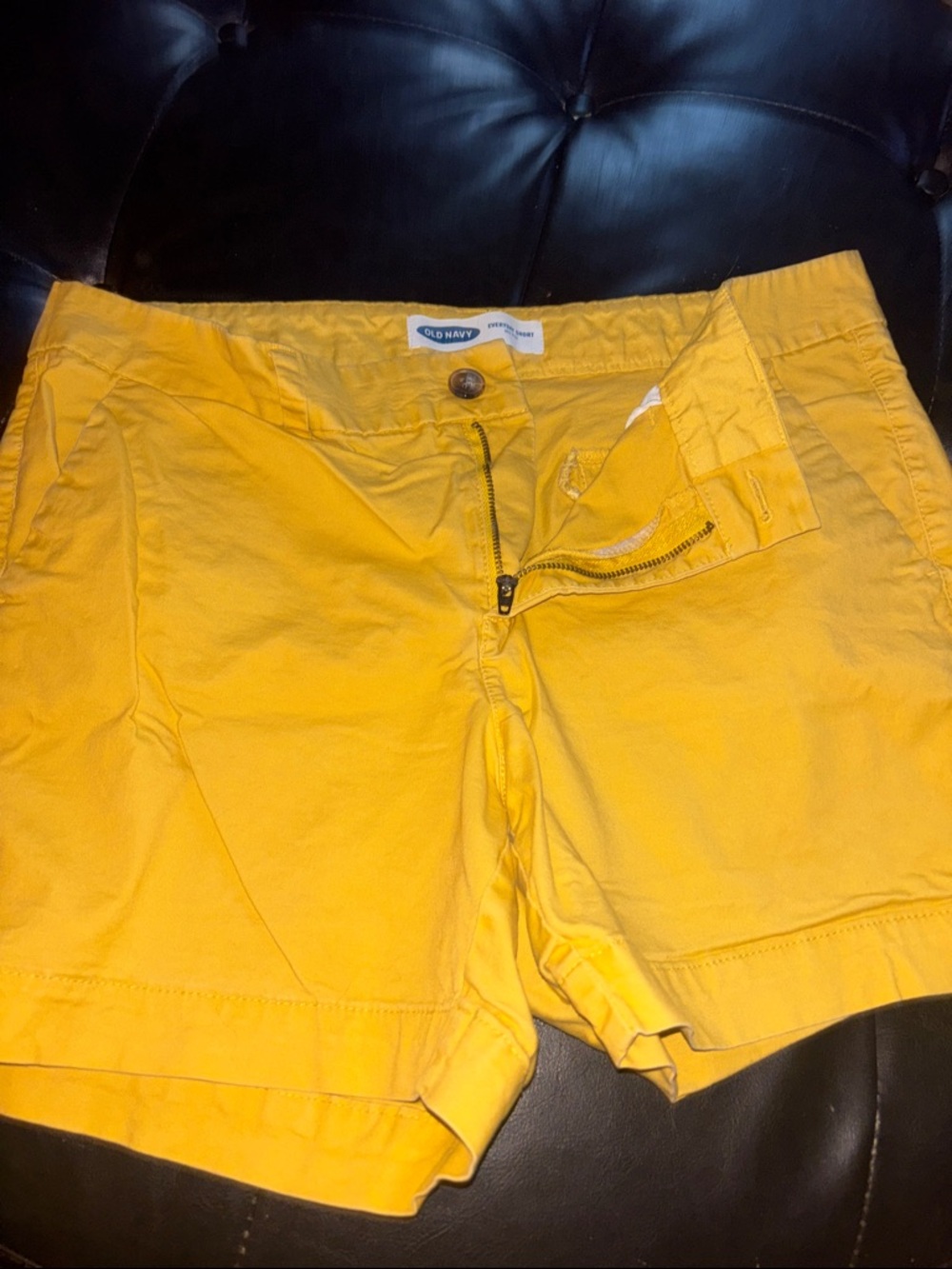 Old Navy Bright Yellow Cotton Shorts